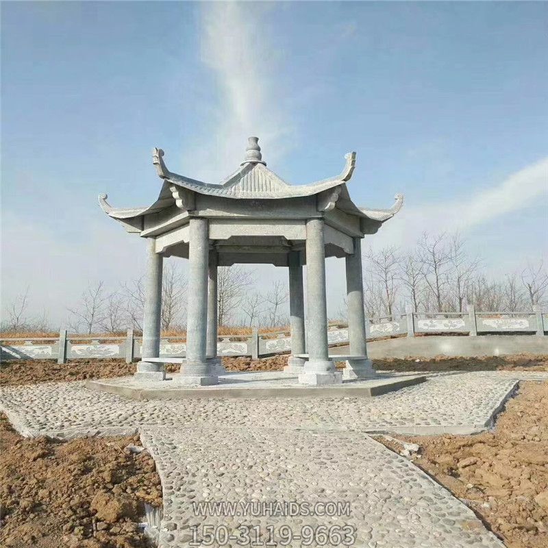 戶(hù)外公園景觀(guān)大型六角休閑涼亭雕塑