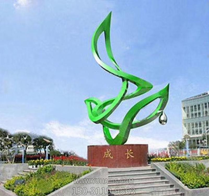 廣場(chǎng)創(chuàng )意玻璃鋼抽象藝術(shù)和諧雕塑