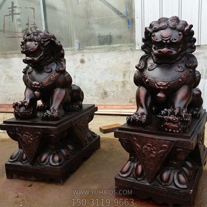 景區門(mén)口不銹鋼仿銅仿古做舊麒麟雕塑