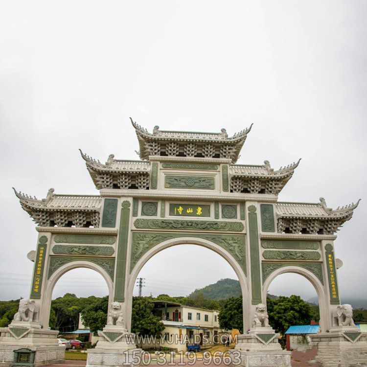 大理石石雕戶(hù)外景區城鎮景觀(guān)牌坊雕塑