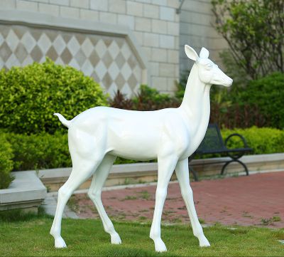 戶(hù)外園林景觀(guān)玻璃鋼鹿雕塑