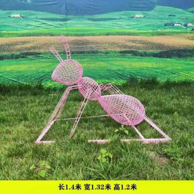 不銹鋼鏤空螞蟻雕塑公園綠地景觀(guān)動(dòng)物雕塑