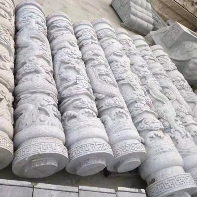 浮雕戶(hù)外大理石石雕石柱雕塑