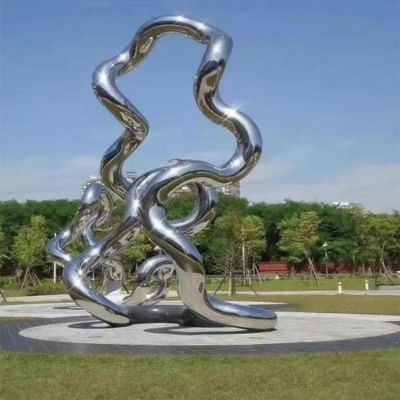 異形不銹鋼廣場(chǎng)大型景觀(guān)擺件