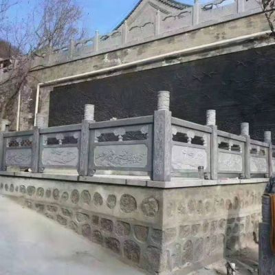 戶(hù)外景區大理石石雕護欄擺件