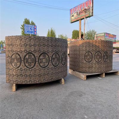 庭院戶(hù)外招財青石仿古荷花缸