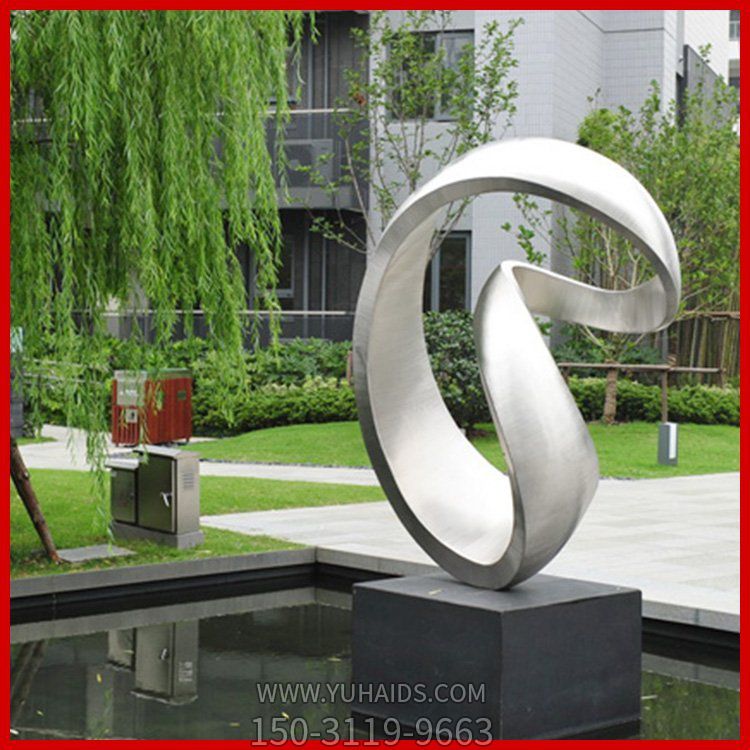 異性戶(hù)外廣場(chǎng)不銹鋼鏡面創(chuàng  )意抽象園林大型景觀(guān)擺件雕塑