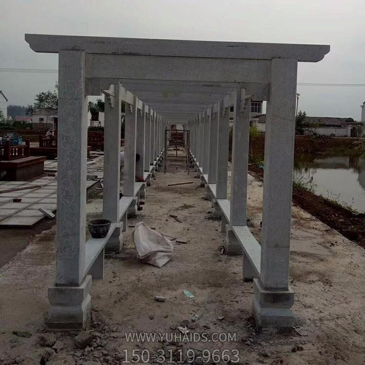 大理石石雕戶(hù)外園林景觀(guān)長(cháng)廊雕塑