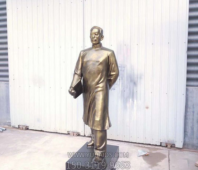 景區銅雕愛(ài)國者陶行知雕塑