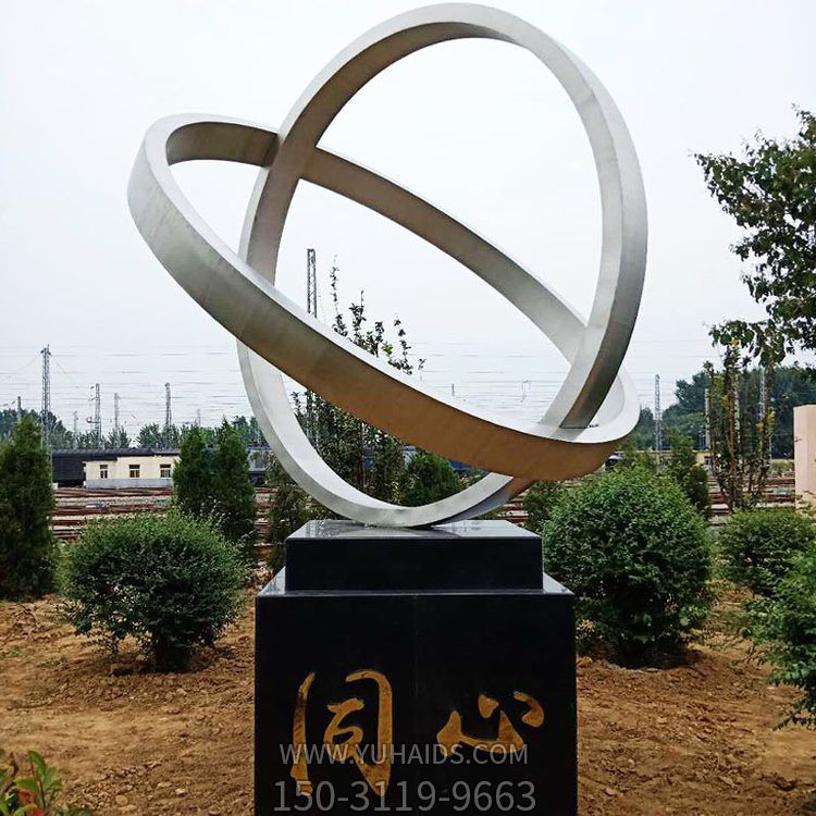 園林廣場(chǎng)不銹鋼創(chuàng  )意抽象景觀(guān)雕塑