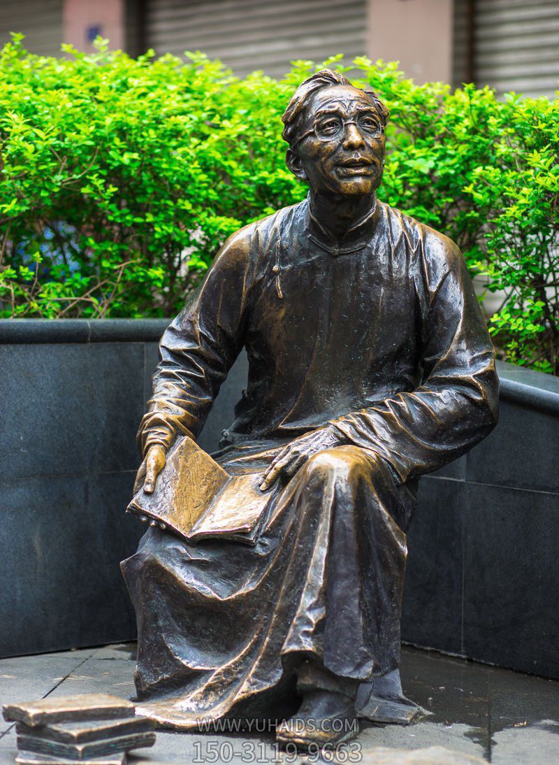 校園大型仿真人物景觀(guān)讀書(shū)雕塑