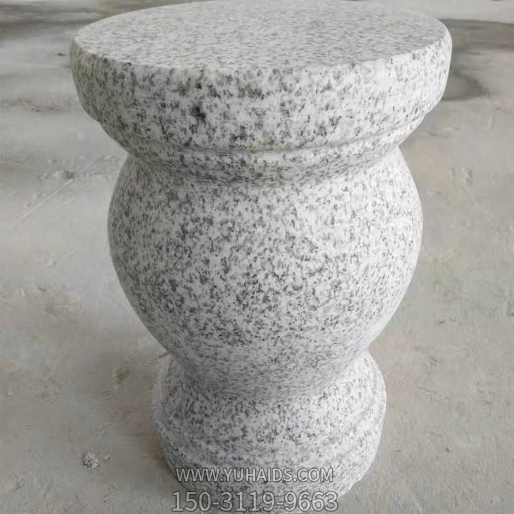 花崗巖石頭休閑戶(hù)外鼓形石凳家用擺件雕塑