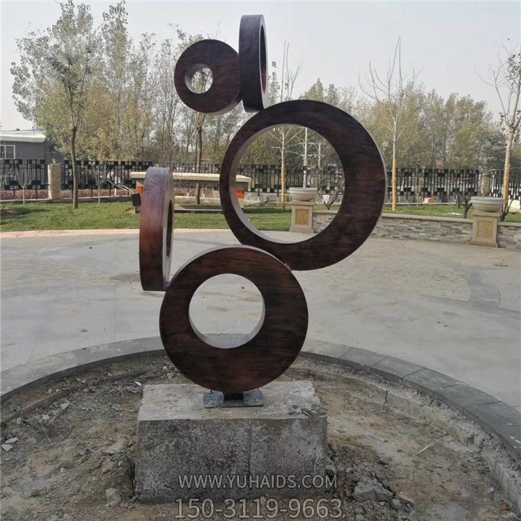 不銹鋼鏤空抽象標志性雕塑小區公園大型景觀(guān)擺件裝飾
