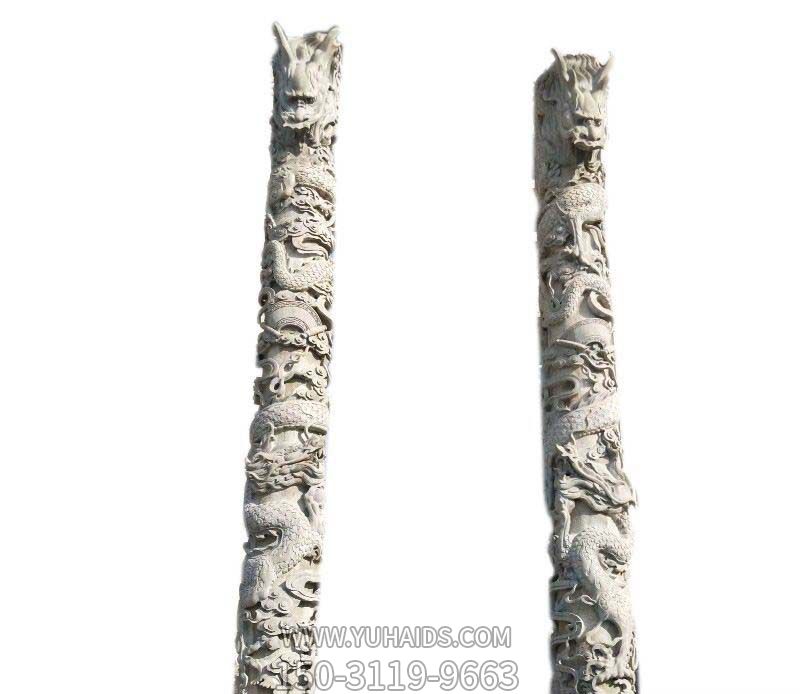 龍柱雕塑-學(xué)院廣場(chǎng)大理石龍柱景觀(guān)石雕