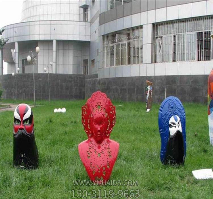 公園戶(hù)外創(chuàng )意玻璃鋼彩繪裝飾品雕塑