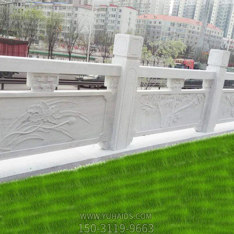 城市街道大理石石雕戶(hù)外欄桿欄板圍欄雕塑