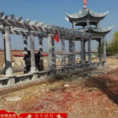 青石石雕戶(hù)外園林景觀(guān)長(cháng)廊雕塑