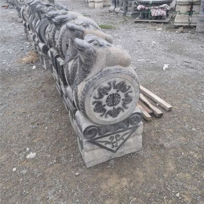金蟾抱鼓石，青石門(mén)墩