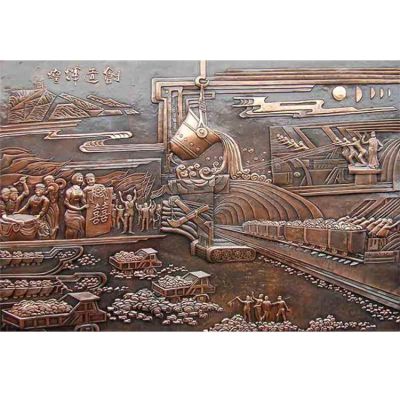別墅小區室內銅雕浮雕壁畫(huà)