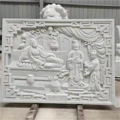 漢白玉24孝故事浮雕壁畫(huà)