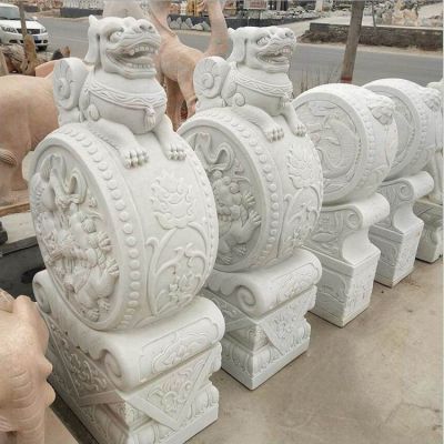 庭院門(mén)口大型門(mén)墩鎮宅抱鼓石擺件