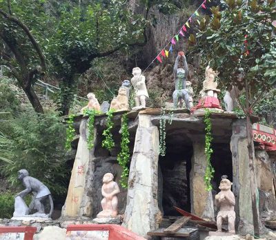 公園景區擺放的形態(tài)各異的