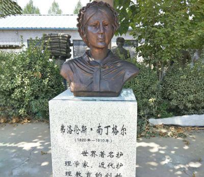 公園創(chuàng  )意銅鑄著(zhù)名護理南丁格爾雕塑
