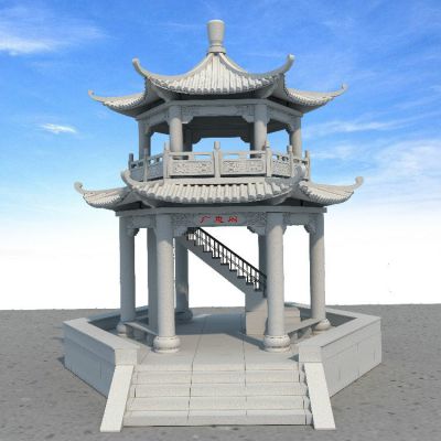 大理石石雕戶(hù)外景觀(guān)涼亭雕塑