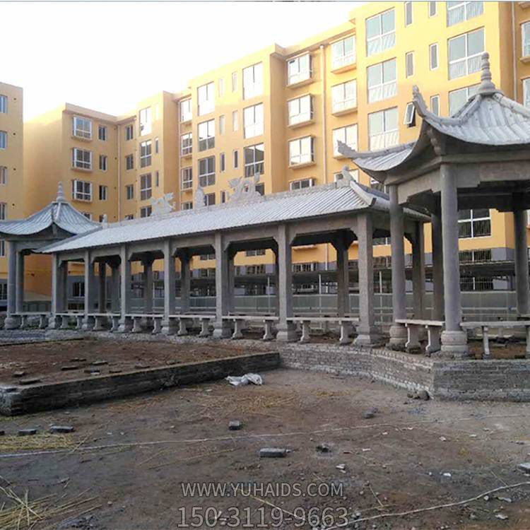 園林景觀(guān)大理石石雕長(cháng)廊雕塑