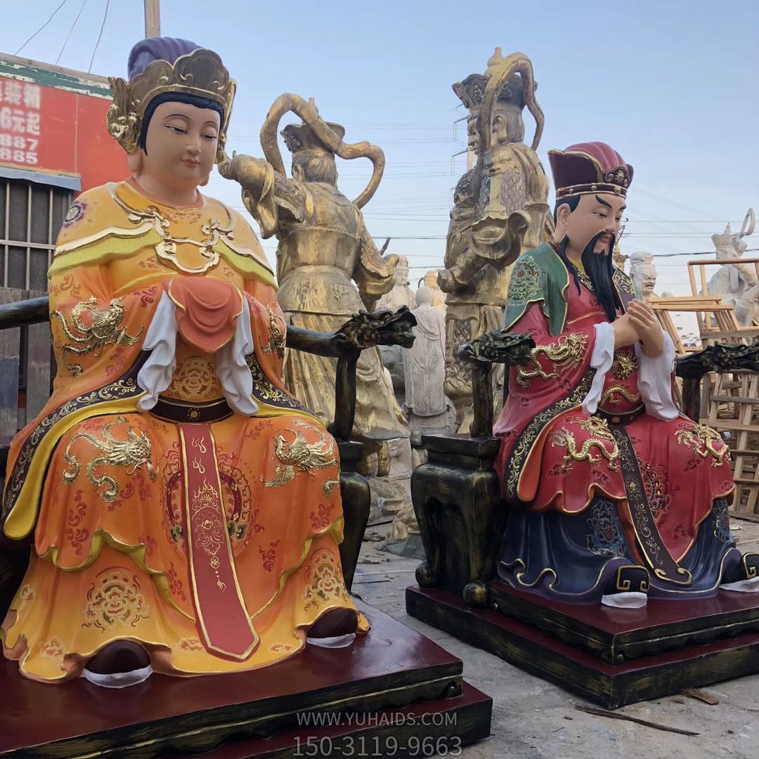 景區大型景觀(guān)王母和玉帝雕塑