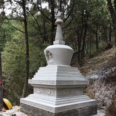 舍利塔，漢白玉寺廟石雕舍利塔