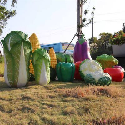 玻璃鋼彩繪仿真植物戶(hù)外園林景觀(guān)水果蔬菜