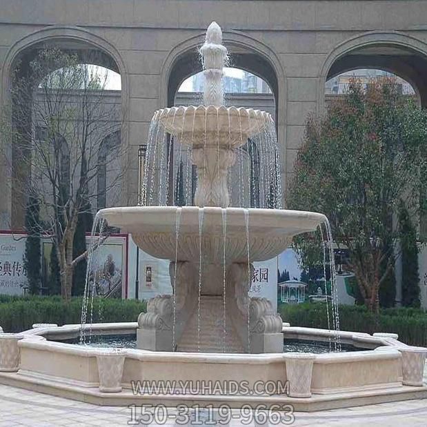 戶(hù)外小區庭院歐式流水噴泉水景擺件雕塑