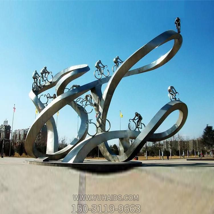 不銹鋼雕塑戶(hù)外大型廣場(chǎng)標志性建筑物園林景觀(guān)創(chuàng  )意雕塑