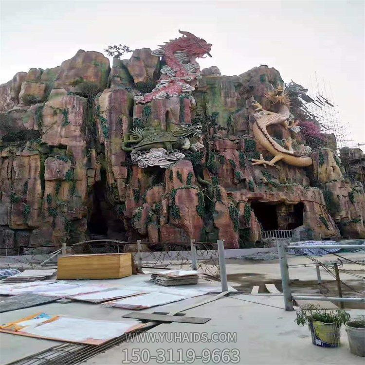 游樂(lè )園裝飾大型仿真塑石水泥假山園林景觀(guān)雕塑