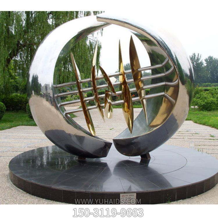 廣場(chǎng)大型雕塑 不銹鋼抽象不銹鋼創(chuàng  )意鏤空雕塑