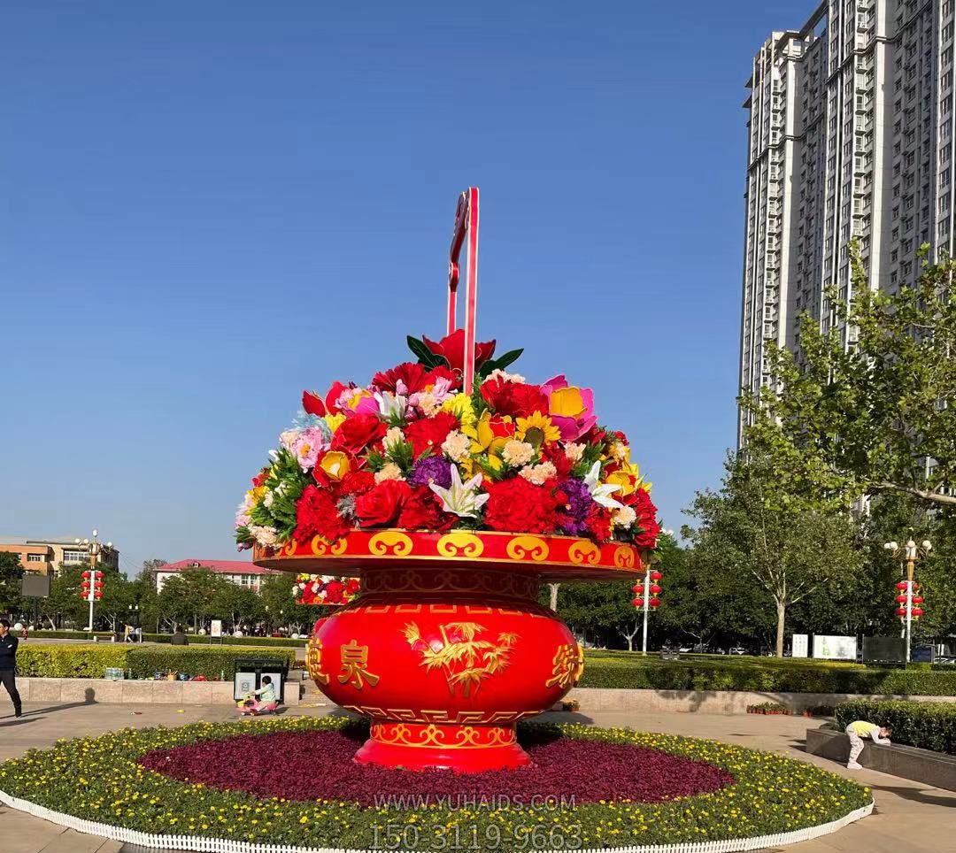 市政廣場(chǎng)大花籃裝飾景觀(guān)雕塑