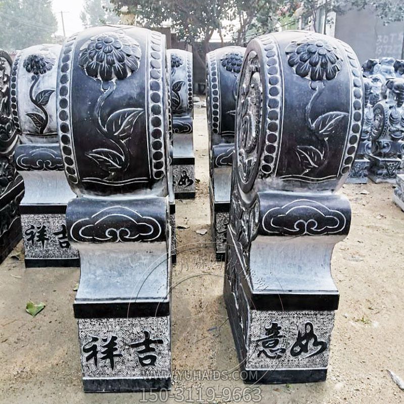 仿古門(mén)枕石門(mén)墩雕塑
