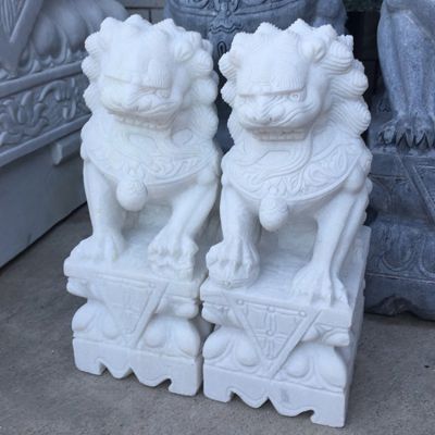 獅子雕塑，戶(hù)外園林庭院門(mén)口擺放鎮宅獅子