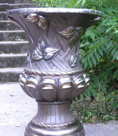 仿銅花盆玻璃鋼景觀(guān)浮雕花盆雕塑