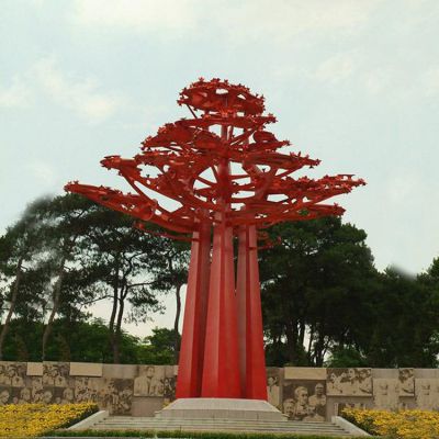 廣場(chǎng)大型不銹鋼景觀(guān)樹(shù)
