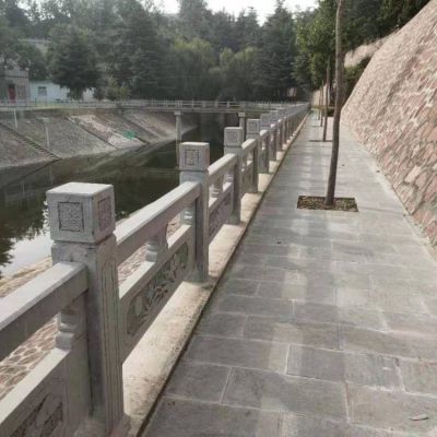 城市河道護欄石欄桿，花崗巖石刻欄桿