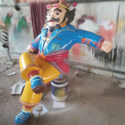 玻璃鋼卡通動(dòng)畫(huà)人物沙和尚雕塑