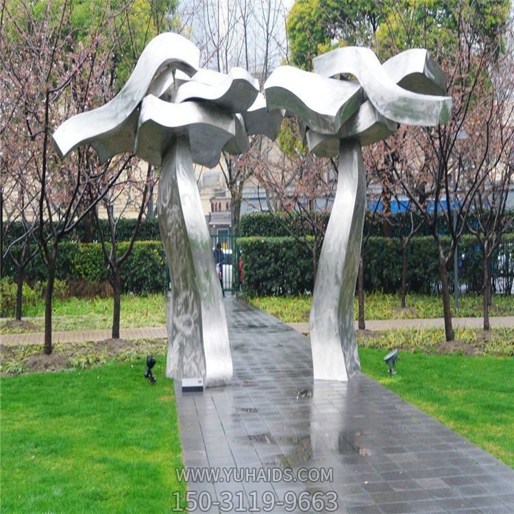 園林廣場(chǎng)不銹鋼抽象景觀(guān)擺件雕塑