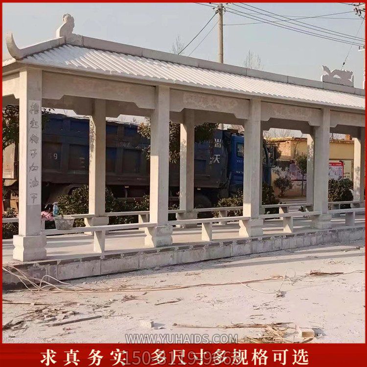 別墅小區大理石石雕長(cháng)廊雕塑
