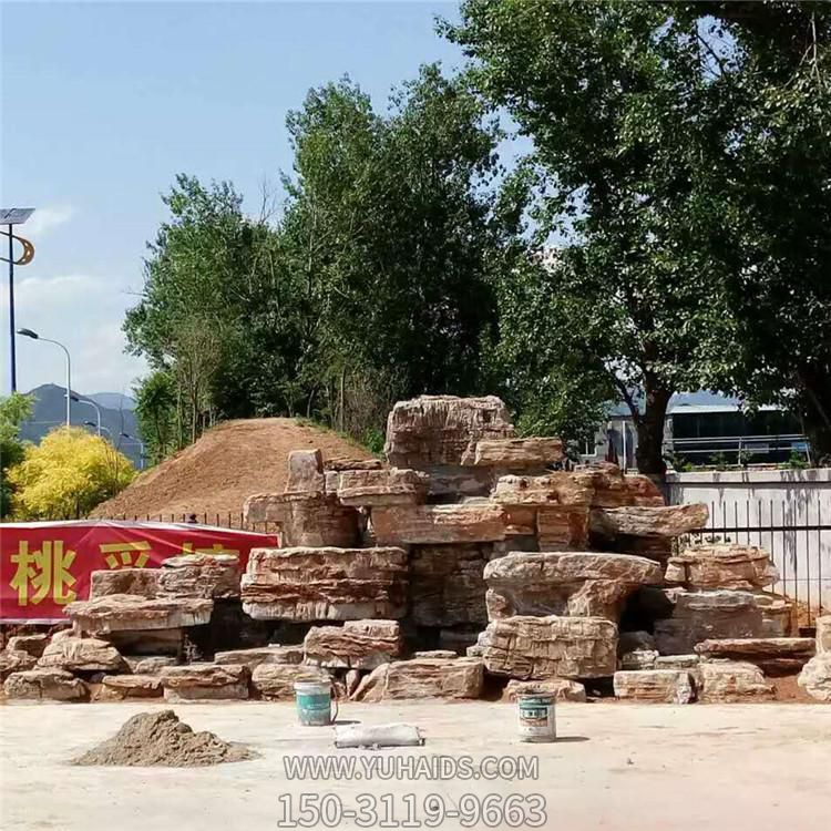 景區大型大理石石雕假山景觀(guān)石雕塑