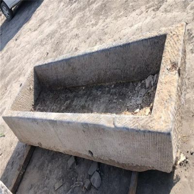 仿古做舊老石槽擺件園林庭院景觀(guān)