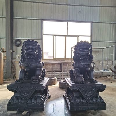 酒店銅雕獅子有什么寓意？