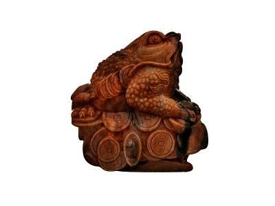 室內擺放的玻璃鋼創(chuàng  )意金蟾雕塑