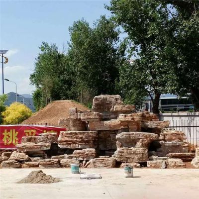 景區大型大理石石雕假山景觀(guān)石雕塑